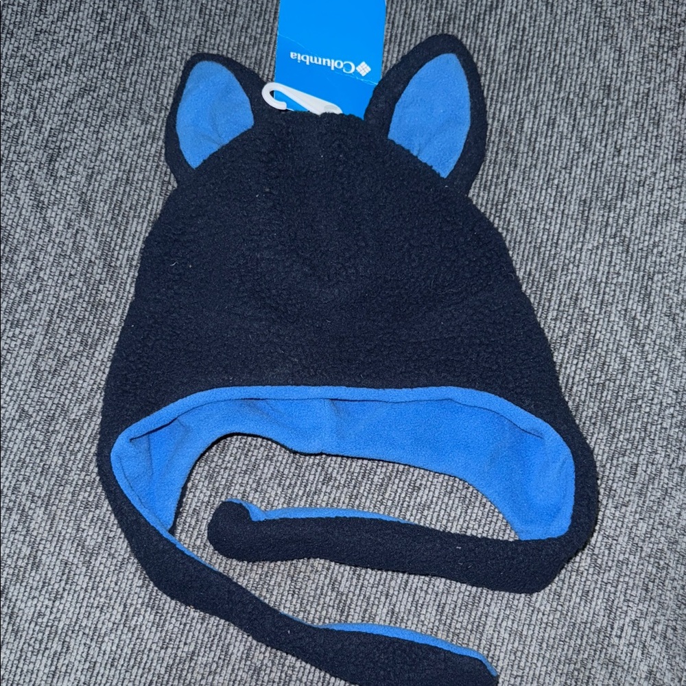 Columbia Kids' Navy and Sky Blue Fleece Hat